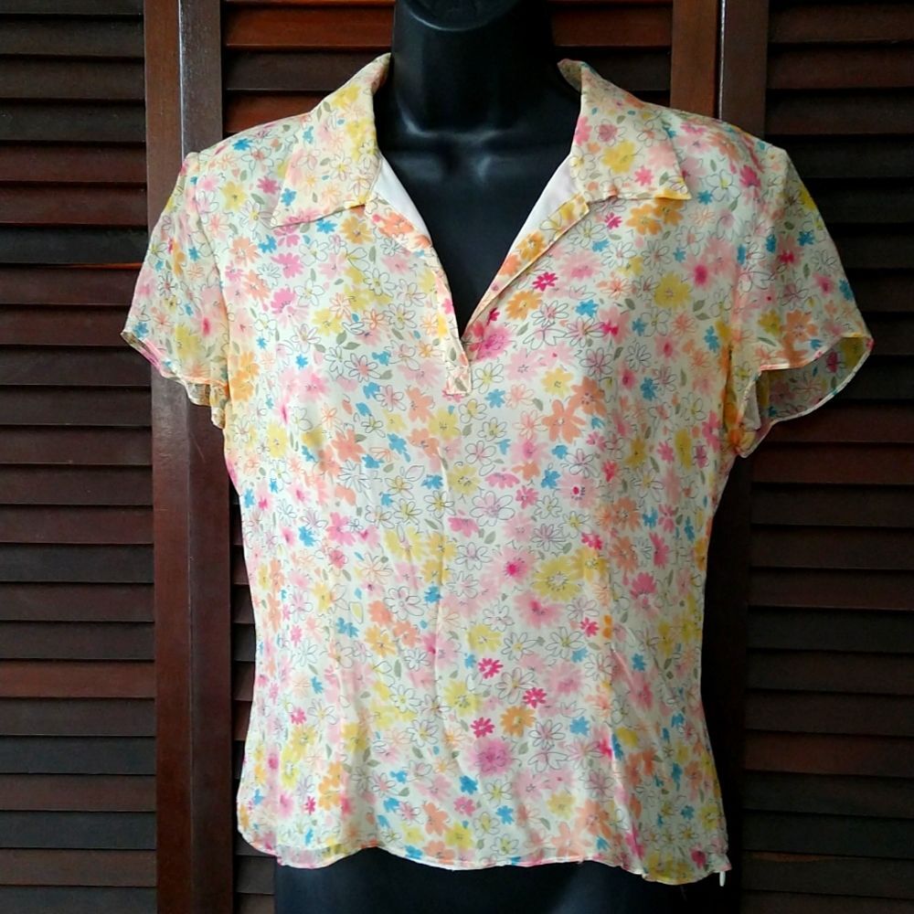 Peace & Love Flower Blouse